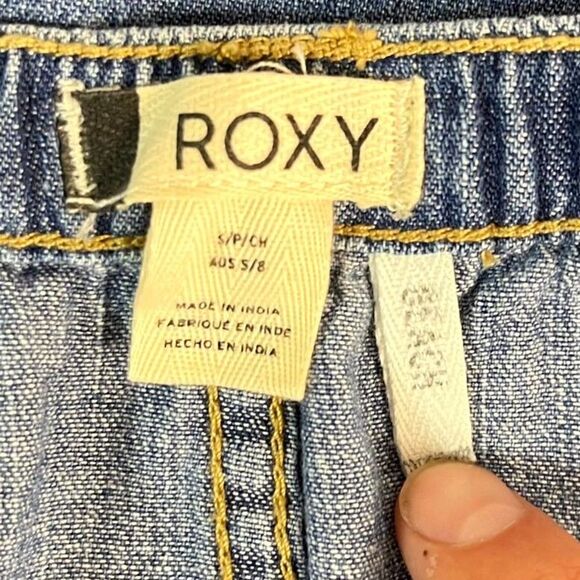 ROXY Beach Jeans Elastic Waist Blue Color Ladies Size S - Picture 4 of 11
